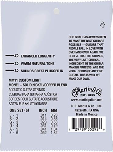 MARTIN Retro Acoustic Guitar Strings MM11 - Image 3
