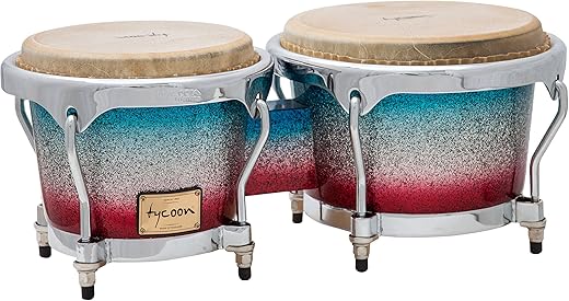 Tycoon Percussion Master Platinum Tri-Fade Series Bongos