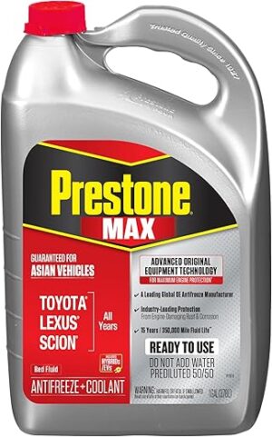 Prestone Max Asian Red 50/50 Antifreeze Coolant