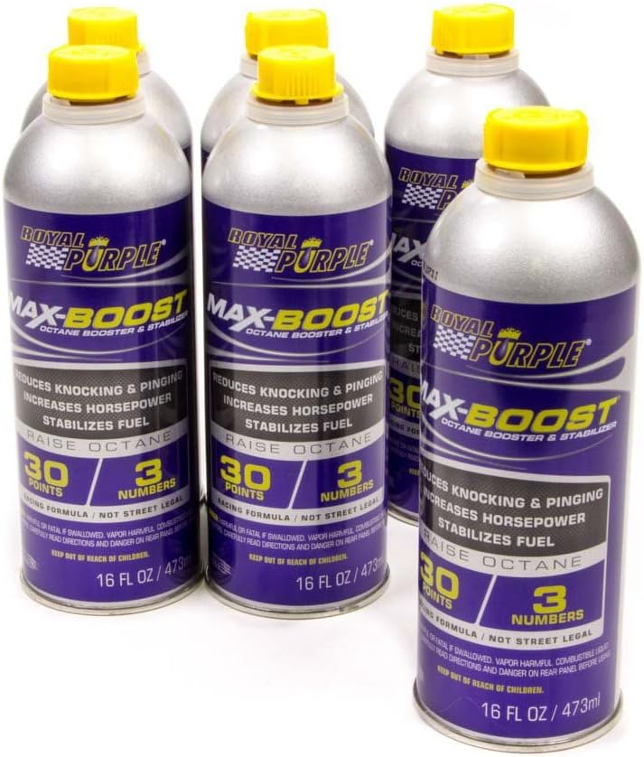 Royal Purple Max Boost Octane Boost 11757, 16 fl. oz (6 Pack)