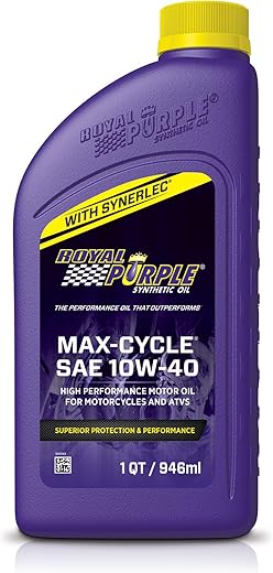 Royal Purple Max Cycle 10W-40 Synthetic Motorcycle Oil