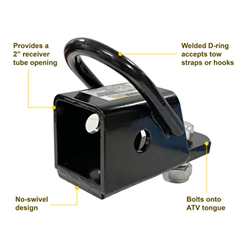 MAXXHAUL Bolt-On ATV/UTV Trailer Hitch Adapter - Image 4