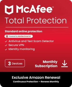 McAfee McAfee Total Protection 3-Device 2025 Ready by McAfee, LLC
