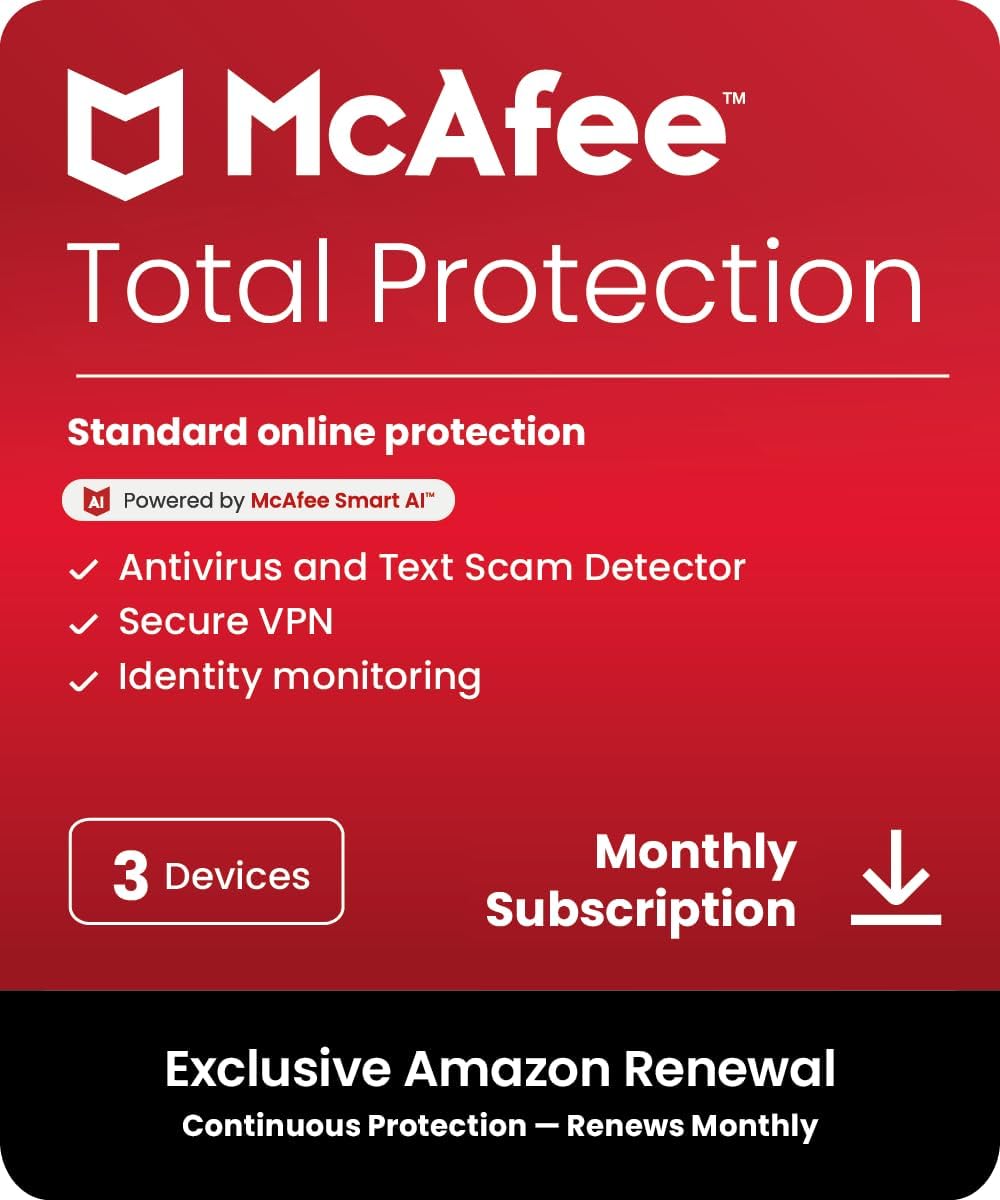 McAfee McAfee Total Protection 3-Device 2025 Ready by McAfee, LLC
