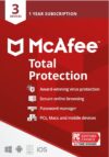 McAfee McAfee Total Protection | 3 Device | Antivirus Internet Security Software | VPN, Password Manager, Dark Web Monitoring | 1 Year Subscription | Key Card
