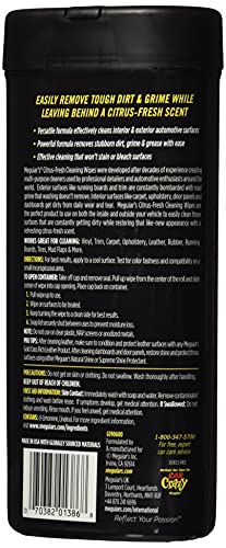 Meguiar's Citrus-Fresh Multi-Surface Cleaning Wipes - Image 3