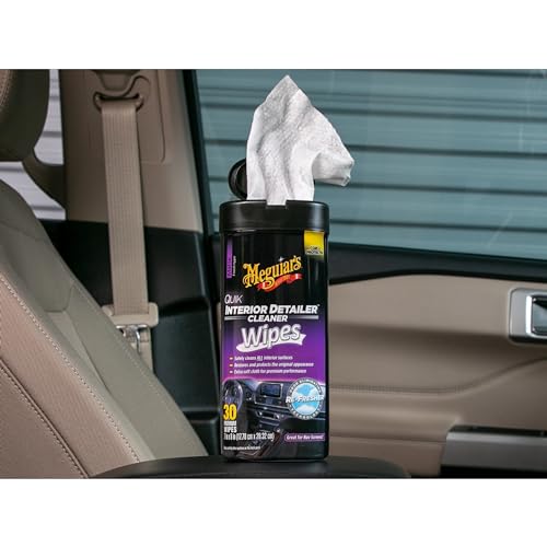 Meguiar's Quik Interior Detailer Wipes, Non-Greasy Formula - Image 4