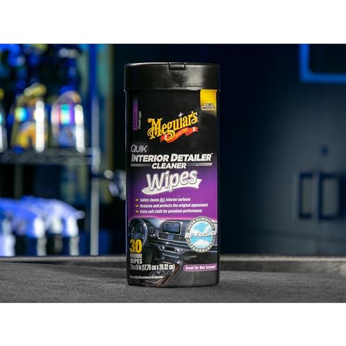 Meguiar's Quik Interior Detailer Wipes, Non-Greasy Formula - Image 2
