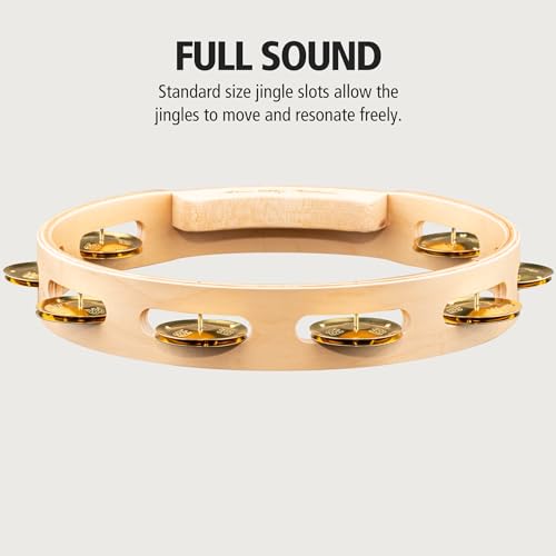 Meinl Percussion Artisan Tambourine With Brass Jingles AE-MTA1B - Image 5