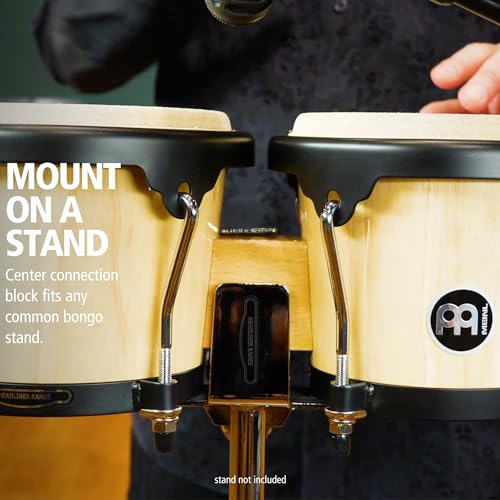 Meinl Percussion Bongos Hand Drum Set 6.75" and 8" (HB100NT) - Image 5
