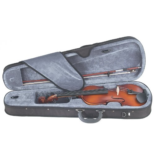 Mendini by Cecilio 16-Inch Satin Antique Solid Wood Viola - Image 3
