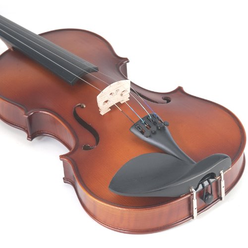 Mendini by Cecilio 16-Inch Satin Antique Solid Wood Viola - Image 4