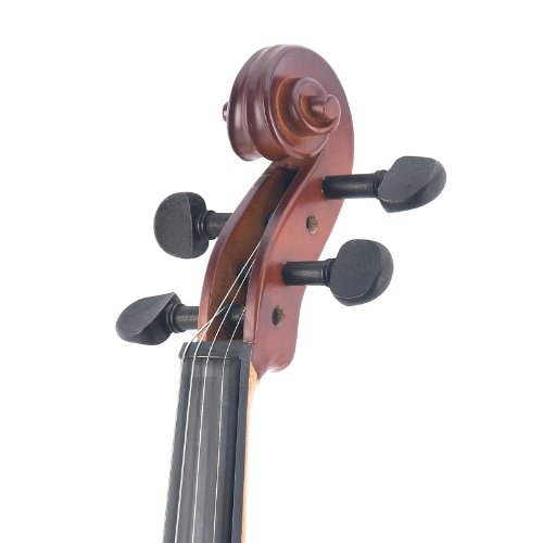 Mendini by Cecilio 16-Inch Satin Antique Solid Wood Viola - Image 5