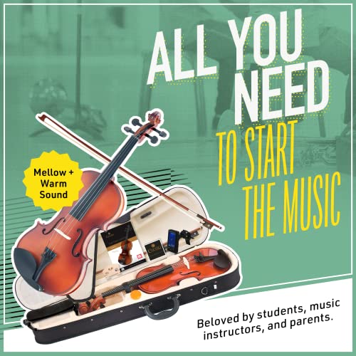Mendini by Cecilio Violin For Kids & Adults - 1/4 MV300 - Image 2