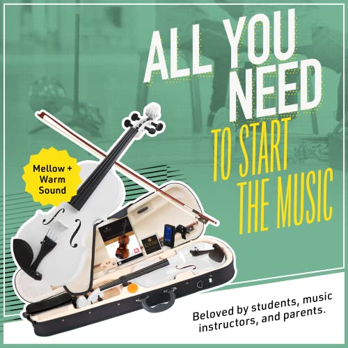 Mendini by Cecilio Violin For Kids & Adults - 4/4 MV - Image 2