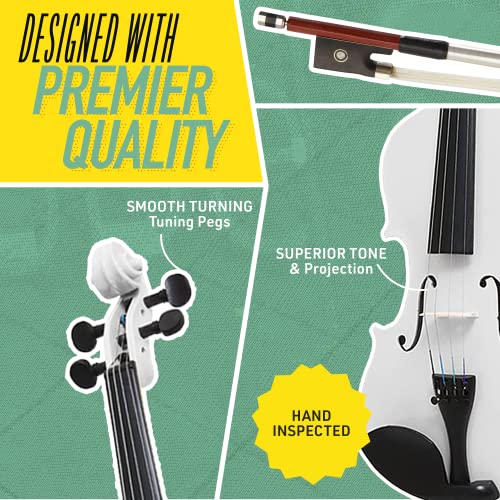 Mendini by Cecilio Violin For Kids & Adults - 4/4 MV - Image 4