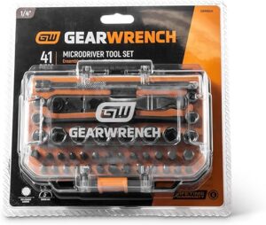 GEARWRENCH MicroDriver 41 Piece 1/4″ Ratchet Set GWMBS41