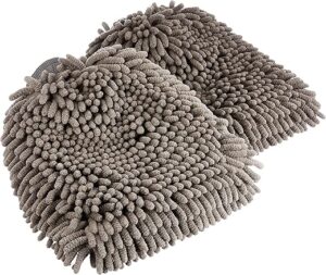 Amazon Basics Microfiber Car Wash Mitts, 2 Pack