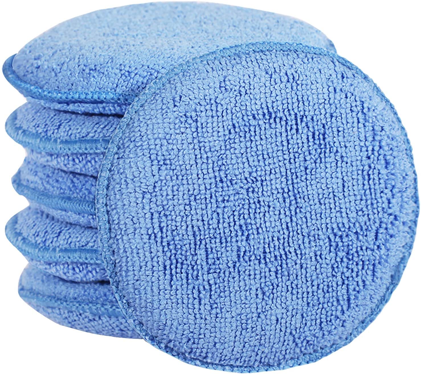 FONAROLL Microfiber Wax Applicator Pads, 6 Pack