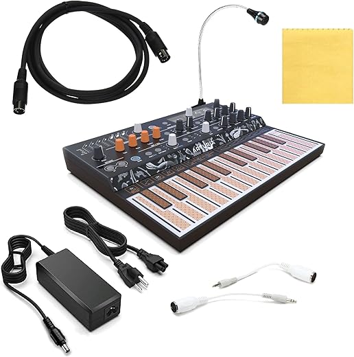 Liquid Audio Microfreak Synthesizer Keyboard Bundle With Mic