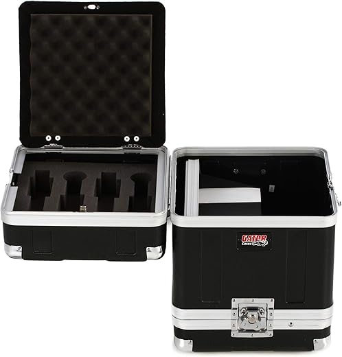 Gator Microphone Hard Case; Holds (4) Wireless Microphone Systems (GM-4WR)