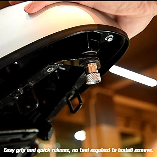 Midimttop Motorcycle Aluminum Tool-less Quick Release Seat Screw - Image 4