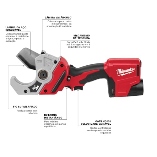 Milwaukee M12 12-Volt Cordless PVC Shear 2470-20 - Image 3
