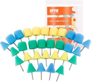 SPTA Mini Buffing Polishing Pads, 30Pcs