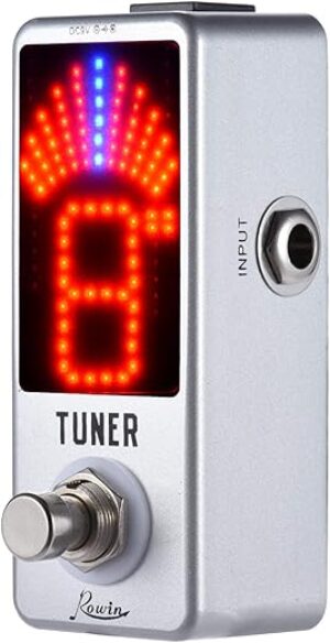 ERYUE Mini Chromatic Tuner Pedal LED Display
