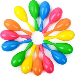SallyFashion Mini Maracas For Kids, 4.3 Inch