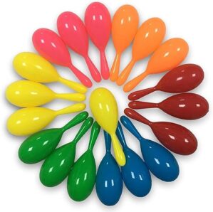 OuMuaMua Mini Maracas For Kids - Fiesta Party
