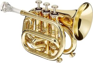 CAROLBRASS Mini Pocket Trumpet N1000C CL Lacquer Finish