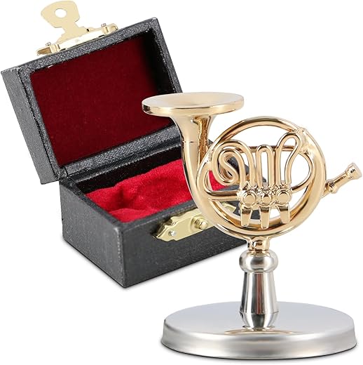 EASTROCK Miniature French Horn Model With Case