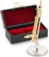 EASTROCK Miniature Gold Plating Flute With Case