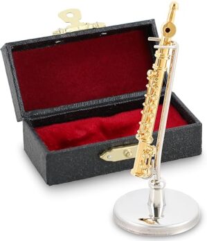 EASTROCK Miniature Gold Plating Flute With Case