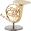GLOGLOW Miniature Golden French Horn Replica Ornament