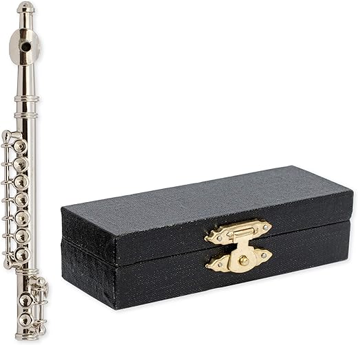 Broadway Gifts Co. Miniature Silver Flute Music Instrument