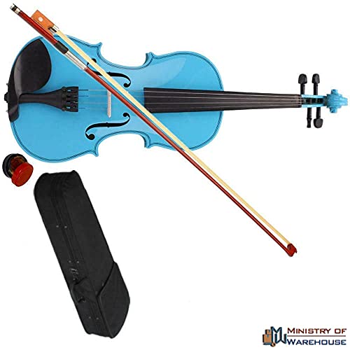 Ministry of Warehouse Sky Blue Acoustic Violin Full Size - Image 2