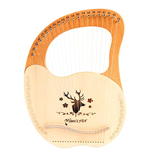 Miwayer Lyre Harp 21 Strings Mahogany Instrument - Image 2