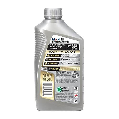 Mobil Extended Performance Full Synthetic Motor Oil 0W-20 - Image 4
