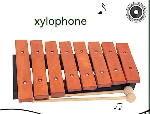 mocrcrel 8 Notes Wooden Xylophone With Mallets - Image 4