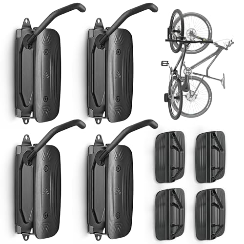 monTEK Swivel Bike Wall Mount Rack, 4 Pack - Image 2