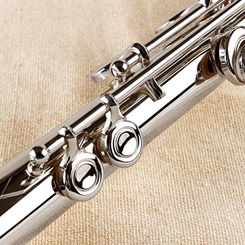 MoonAngel Silver Nickel Plated C Key Flute - Image 5