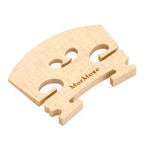 MorMoxe 4/4 Full Size Hand-Carved Maple Violin Bridge - Image 2