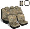 BDK Mossy Oak Camo Car Seat Covers Set