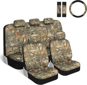 BDK Mossy Oak Camo Car Seat Covers Set