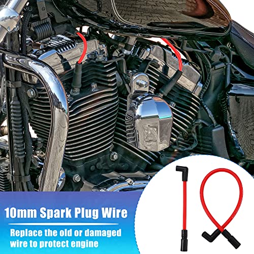 Motoforti 10.4mm Spark Plug Wire Kit For Harley Davidson DYNA-409RD - Image 3