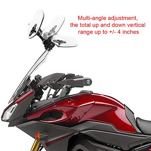 motoparty Motorcycle Windshield Extension - Universal Adjustable - Image 3