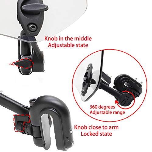 motoparty Motorcycle Windshield Extension - Universal Adjustable - Image 5