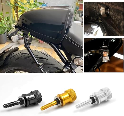 Midimttop Motorcycle Aluminum Tool-less Quick Release Seat Screw